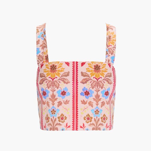 Hill House | Tops | Hill House Home The Clara Crop Top Pink Floral